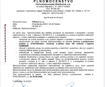 Úradná tabuľa / Oznámenie o plánovanom výrube drevín - foto